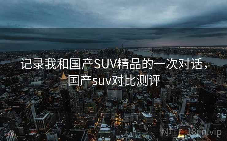 记录我和国产SUV精品的一次对话，国产suv对比测评